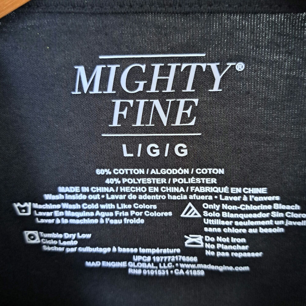 Mighty Fine Americana Love Peace and Freedom Flag Tee  Juniors Size Large NWT - Picture 4 of 4